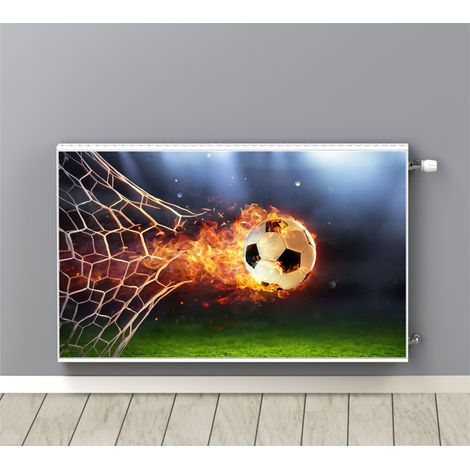 Cache radiateur Tapis magnétique Football 60x100cm (1/3)