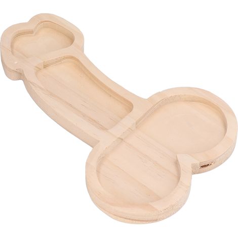 Planche Apéritif Originale 24cm 3 Parties Sans BPA Plateau Fromage Bois de Hêtre Pratique pour Cadeau Fête de Pendaison de Crémaillère (1/5)