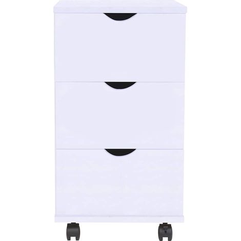 Cassettiera 33x45x60 cm Bianca DAS723507 (1/5)