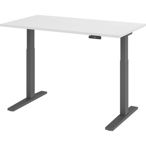 bümö Schreibtisch elektrisch XMKA Rechteck: 140 x 80 cm  Weiß (1/5)
