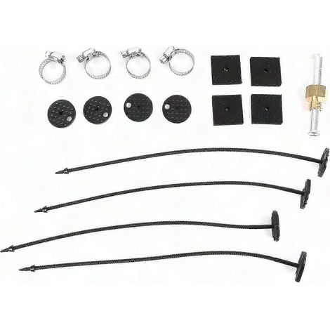 Kit Refroidisseur d'Huile Moteur 6 Rangées Aluminium Universel Radiateur de Refroidissement à Distance (1/2)