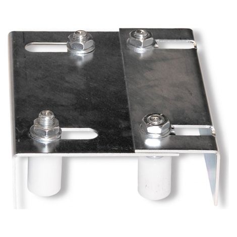 Plaque de guidage réglable pour portail AVL - lg 220 mm x hauteur 55 mm - 7087/30