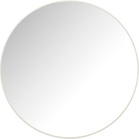 Miroir Mural Rond "Alicia" 90cm Blanc (1/3)