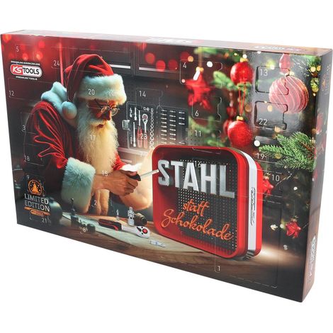 Calendario dell'Avvento KS Tools 2025 (incl. set di chiavi a bussola da 46 pezzi) (1/4)