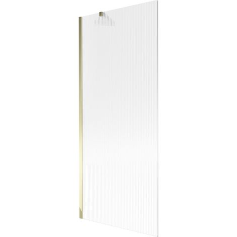 Paroi de baignoire Mexen Next 1 volet 80 x 150 cm, rayures, doré - 895-080-000-00-09-50 (1/5)