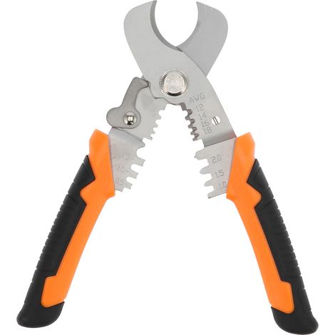 Outil de sertissage de câble de 175 mm / 6,9 pouces, ciseaux coupe-fils pour électricien, pince à dénuder et à sertir (1/5)