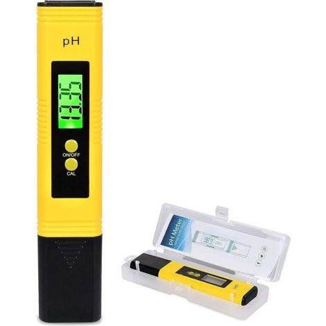 Digital PH Meter, Electronic PH Meter PH Meter Professional PH Meter with LCD Display, PH Measuring Range 0.00-14.00 for Drinking Water, Aquariums, Hydroponics, Swimming Pools (1/5)