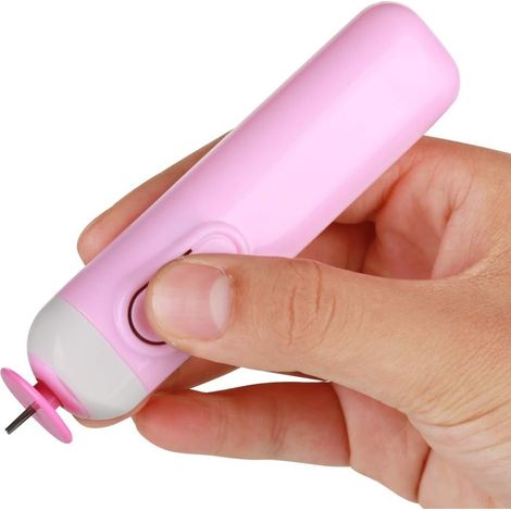 Elektrischer Quiltstift, Papierbastelwerkzeug, Origami-Rolle, DIY-Stahlroller, Curlingstift (Elektrischer Stift der 2. Generation, Pink)