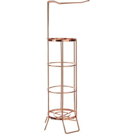 Premier Housewares Rose Gold Toilet Roll Holder (1/4)