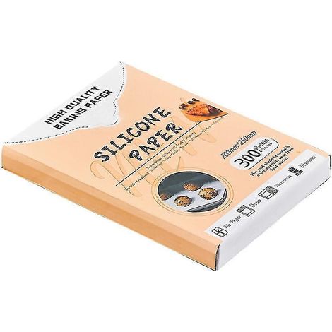 300 feuilles de papier sulfurisé imperméable de qualité alimentaire pour barbecue, résistant à l'huile et aux hautes températures (20 (1/5)