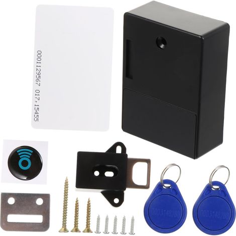 Serrure électronique HEMOTON ABS pour armoires et casiers, noire (1/5)