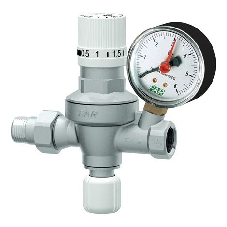 Unidad de llenado automático completa con pomo numerado FAR 2105  1/2” con manómetro