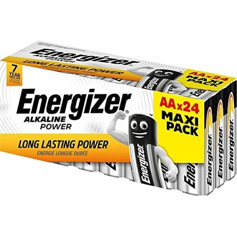 435849 Batterie Energizer Alcaline Power LR6 AA R6 E91 1.5V 24 pezzi. (1/8)