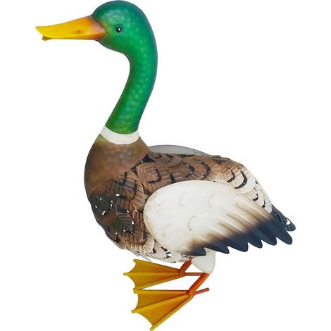 Dekoration MagicHome Mecco, Ente, Blech, 37x16,5x47 cm
