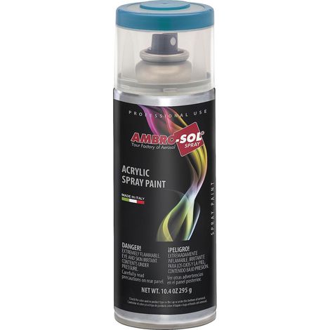 Vernis peinture Acrylique Multi-Usage, Peinture Brillante pour Intérieur et Extérieur, Adapté a Tous Type de Matériau, Aérosol En Fer-Blanc Recyclable de 400 ml, Bleu Ciel (1/5)