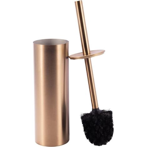 Brosse WC en acier inoxydable, largeur 8,9 cm, or rose brossé (SATDSTETKAKBRG)