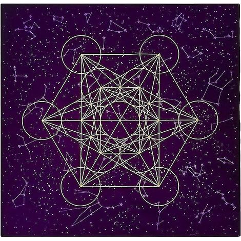 1 Stück Astrologie-Tischdecke