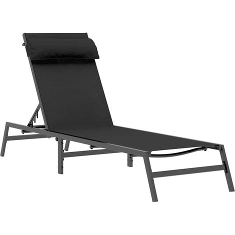 Maison Exclusive - Sonnenliege Schwarz und Anthrazit 197 x 54 x 8 (1/5)