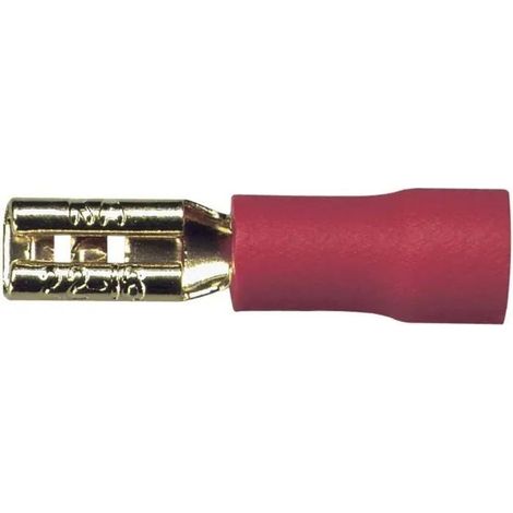 Sinuslive FS terminales planas rojas 2,8 mm pack de 10
