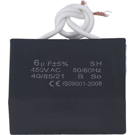 Condensateur de démarrage 450V AC 6µF 50/60Hz pour moteur ventilateur pompe générateur accessoire (1/5)