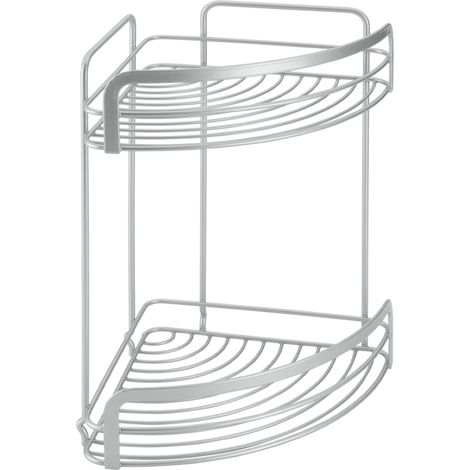Cestello angolare per doccia a 2 ripiaiani 20x20x30 polytherm - metaltex (1/2)