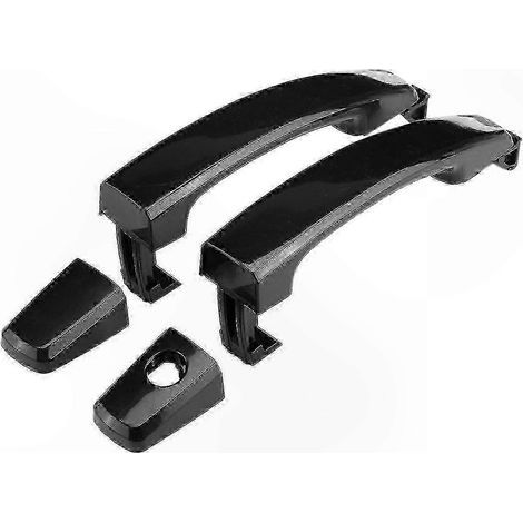 Gloss black door handles for SUVs (2007-2015 models), durable ABS trim for enhanced exterior style (1/4)