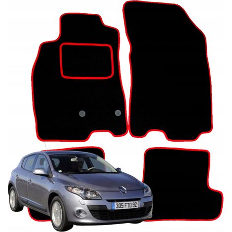 Alfombrillas de terciopelo para Renault Megane III 3 2008-2015, limpiaparabrisas para coche R