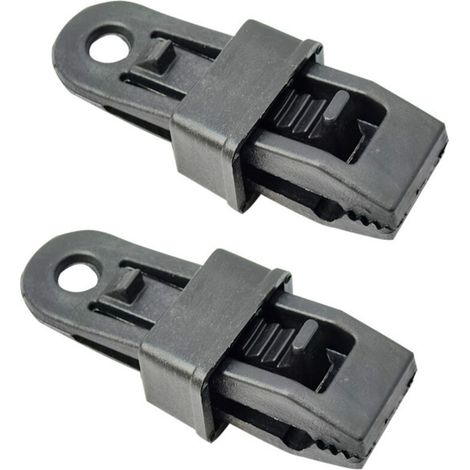 Paquet de 12 Clips de bâche robustes pour auvent de tente extérieure, Clips de tente extérieure pour fixer les bâches, pare-soleil de voiture, piscine (1/5)