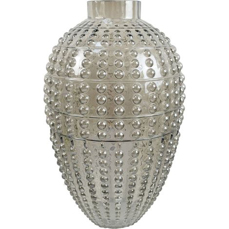 35cm Smoke Grey Bubble Vase (1/4)