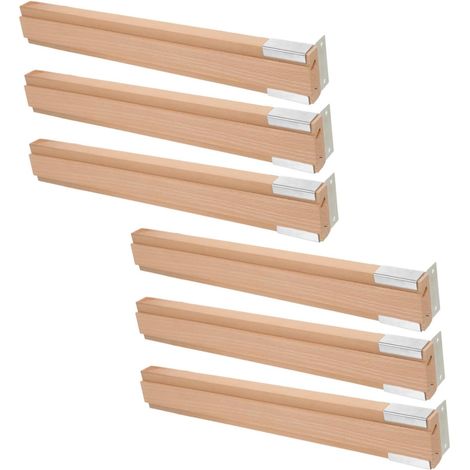 Angoily Lot de 6 glissières en bois massif pour tiroirs bureau et (1/5)