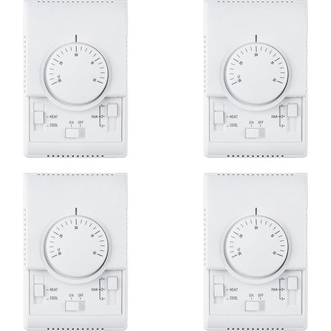 4X MT01 220VAC Thermostat MéCanique de PièCe Climatiseur Ventilateur Bobine Thermostat RéGulateur de TempéRature Chaud (1/4)