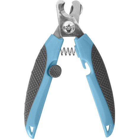 Coupe-Ongles pour Animaux, Acier Inoxydable Coupe Griffes pour Chat Chien avec Verrouillage de Sécurité Outils, Soins des Pattes, pour Grands Moyens Chiens Chats, 15.9  4.9CM (Bleu)