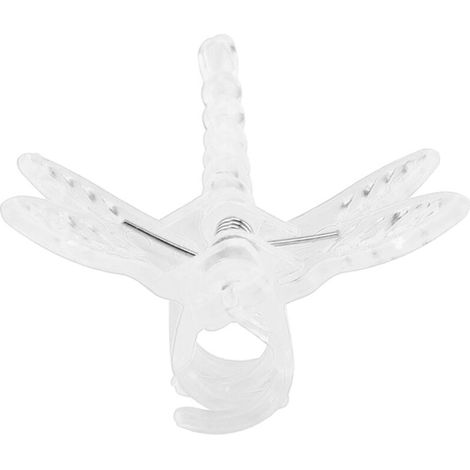 Orchideen- und Kletterpflanzenclips – 100 Stück aus transparentem oder rosarotem Kunststoff – 3,5 cm – Stützclips für Ranken und Mini-Stängel