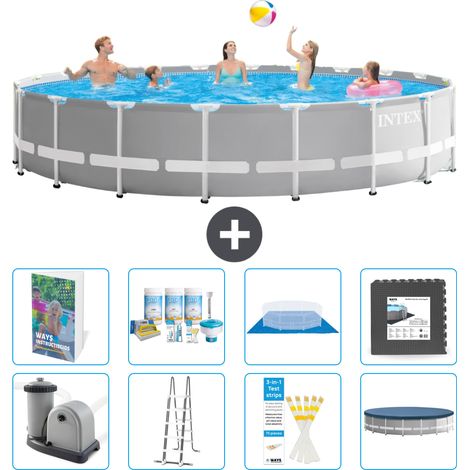 Prism Frame Pool Rund - 610x132 cm - 9-teilig S581