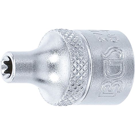 BGS Vaso de impacto perfil E accionamiento cuadrado interior 10 mm (3/8") SW E5 - 2711 (1/4)