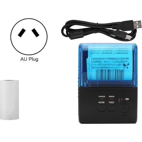 Imprimante thermique Bluetooth 5805DD pour Android avec batterie et prise AU (110-240V) - USB et série (1/5)