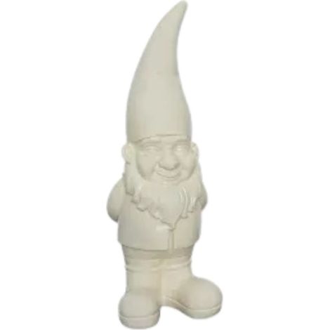 Nain de jardin résine 40cm - écru - Orium