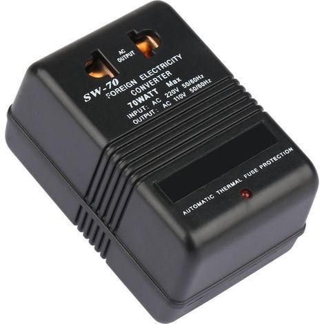 Fiche de voyage Adaptateur secteur 70 watts Transformateur 220V à 110V Convertisseur de tension abaisseur Transformateur de puissance Prise CN (1/5)