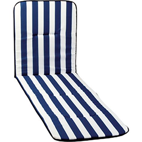 COJIN CAMA 197X58CM AZUL/BLANCO 3CM
