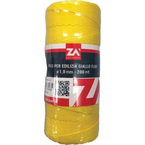 Filo edilizia giallo fluo ppl mt 200 (3 pezzi)