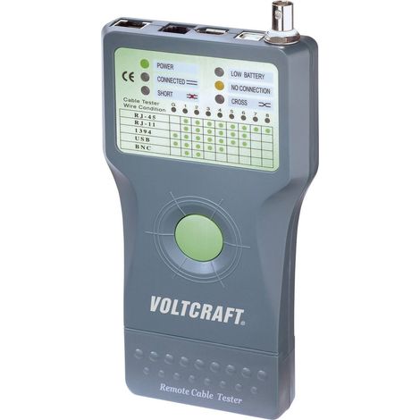[NEUWERTIG] B-Ware Voltcraft Kabeltester CT-5 Netzwerk Tester Identifikation RJ-11 RJ-45 USB BNC