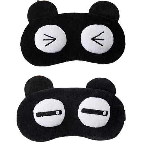Masque De Sommeil - En Peluche Douce - Pour Voyage Yoga Méditation Sieste - Taille Unique Adulte Enfant - 1 Pièce (1/5)