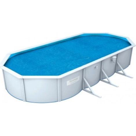 Couvercle à bulles ovale pour piscine hors sol – 490 x 350 cm – Compatible avec piscines de dimensions similaires (ex. 500 x 360 cm) – Protection solaire et isolation thermique (1/5)