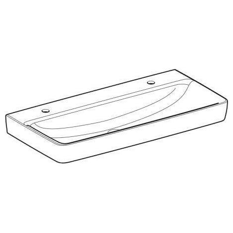 Geberit Renova Plan, Aufsatz-Waschtisch , 100x48 cm, 2 (1/5)
