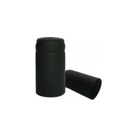 CAPSULE TERMORETRAIBILI NERE 100 PZ PER TAPPI BOTTIGLIE SPUMANTE 37545