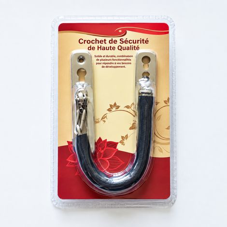 Chaîne de sécurité pour porte en acier inoxydable modèle 007 avec loquet 007 150 1 × 1 × 1 cm 151 g – Livraison gratuite