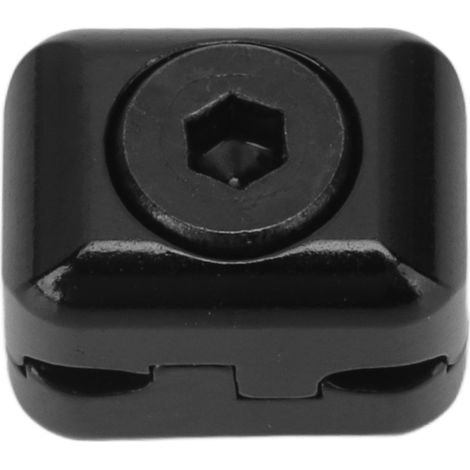 Boucle de serrage réglable pour câble d'arc à poulies, attache métallique noire (1/5)
