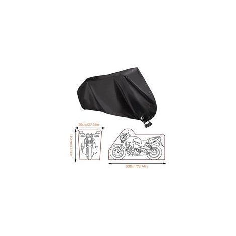 Housse anti-poussière 210D Oxford , froid, imperméable, coupe-vent, 200 x 70 x 110 cm (noir) (1/4)