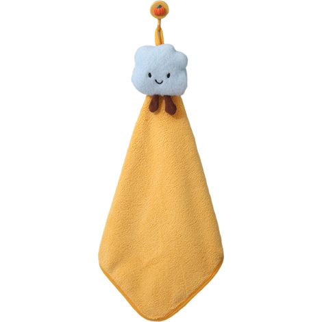 1 Serviette de cuisine, polaire corail, motif dessin animé, absorbante 150D, suspension, cuisine salle de bain enfants (1/5)