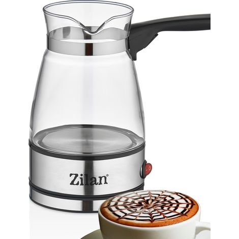 Zilan Mokka Kocher Elektrisch Edelstahl Türkischer Kaffeekocher Espressokocher Mokkakanne Kaffeekocher Kaffeebereiter Kaffeebereiter Kaffeemaschine Kaffeezubereiter (1/5)